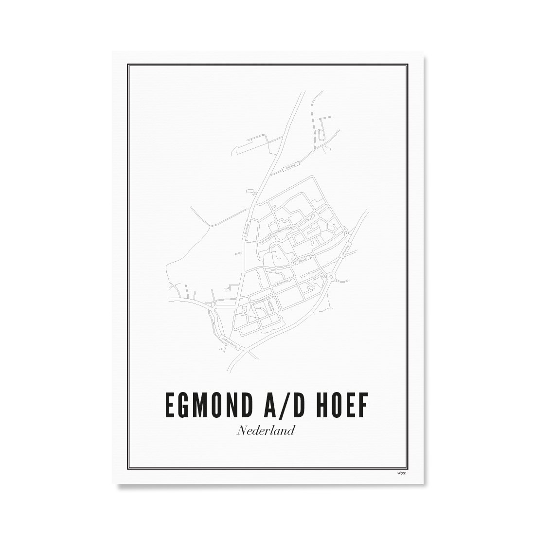 Poster van Egmond aan den Hoef - Stad | WIJCK. 