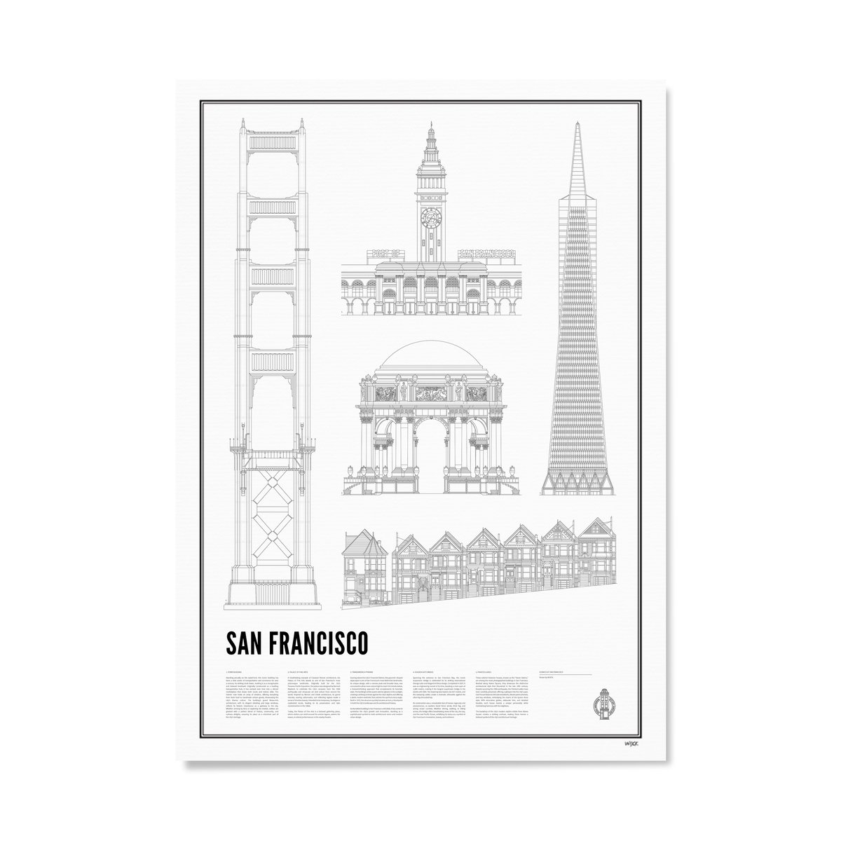 Affiches de Iconics of San Francisco | WIJCK.