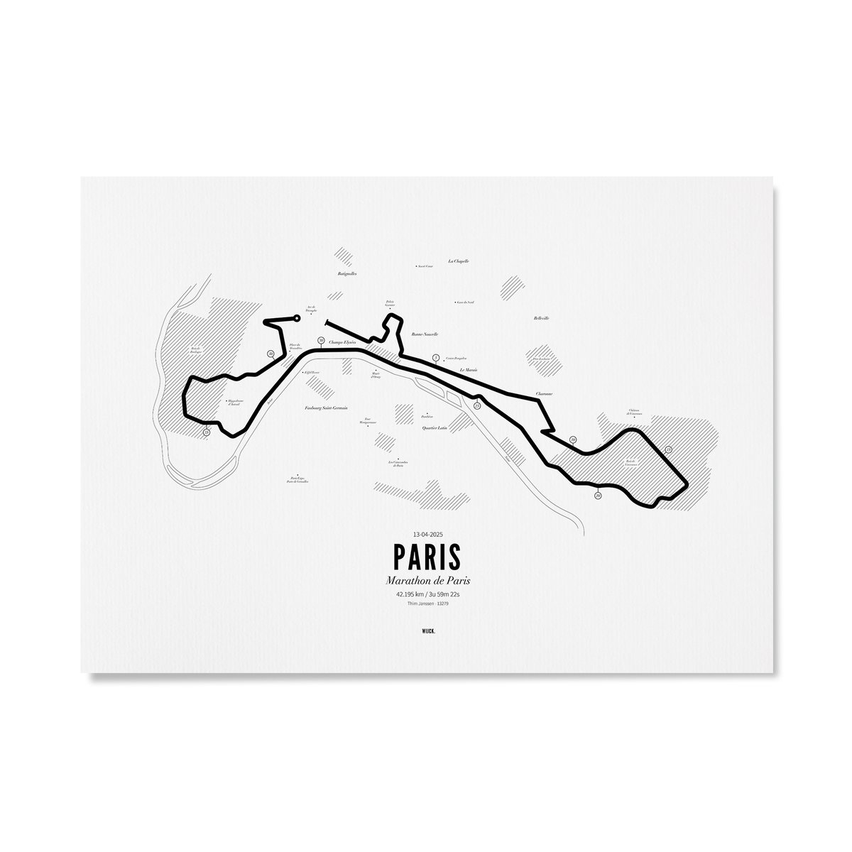 Affiches de Marathon Paris 2025 | WIJCK.