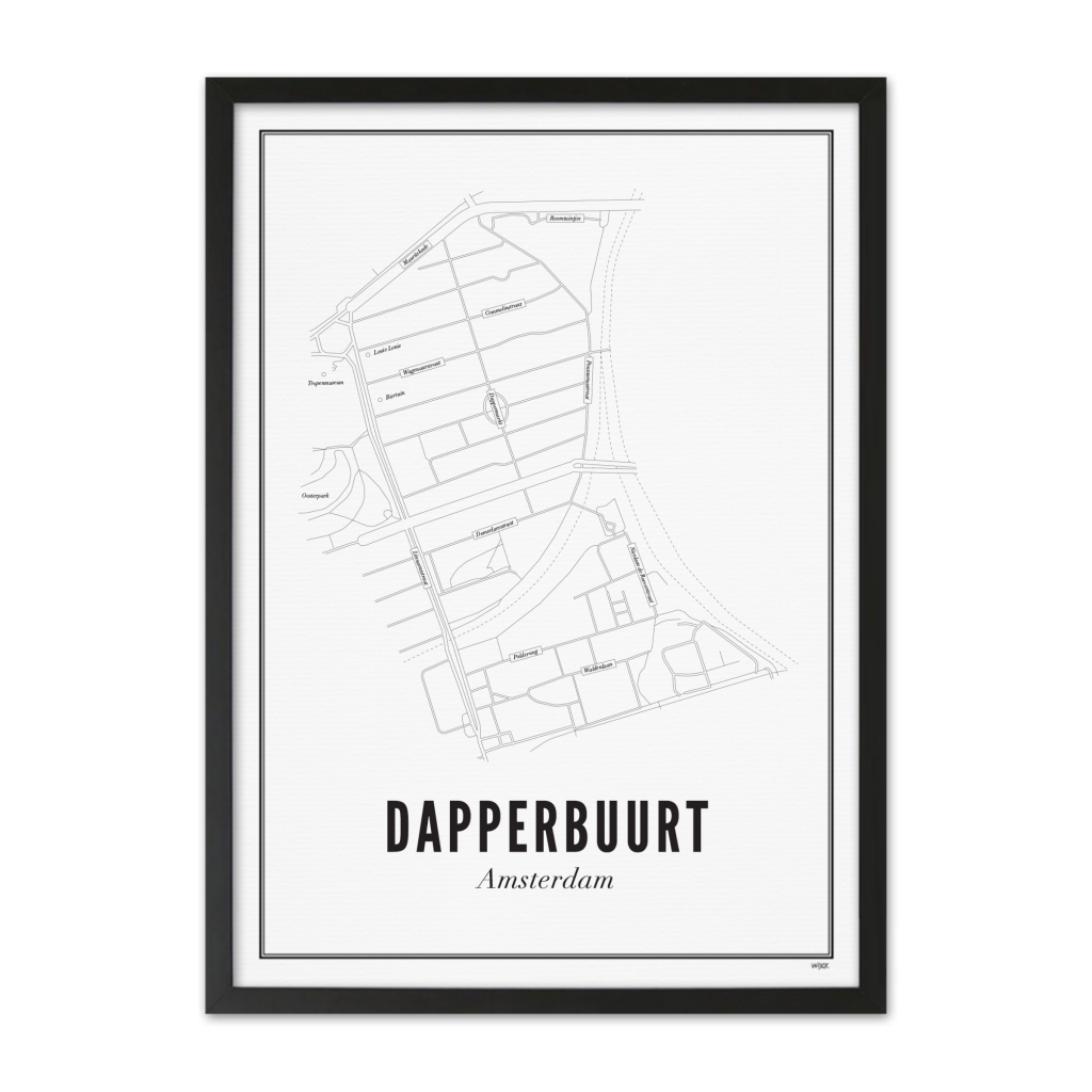 Affiches de Amsterdam - Dapperbuurt | WIJCK.