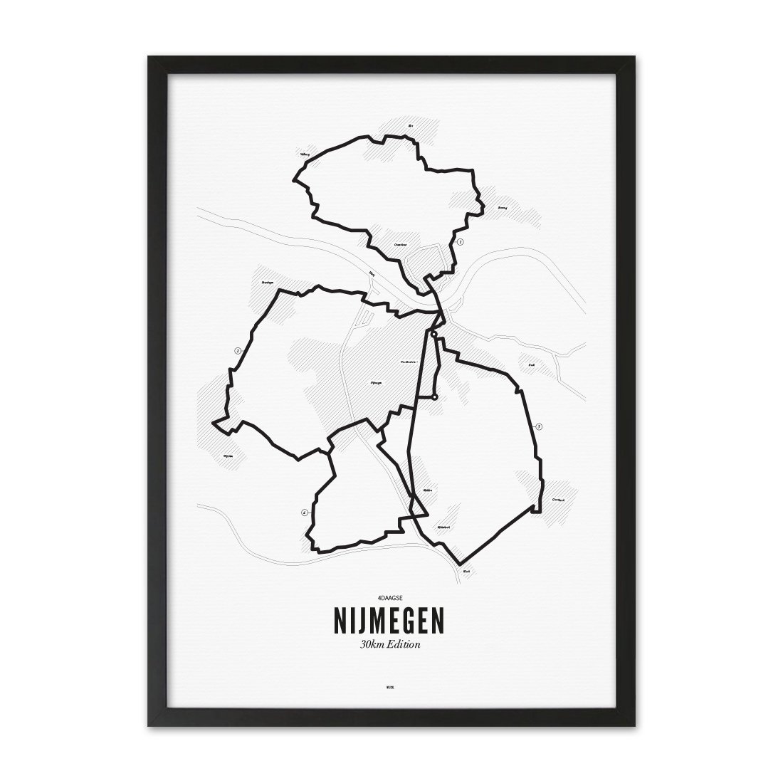 Poster of Nijmegen - 4Days Marches - 30km | WIJCK.