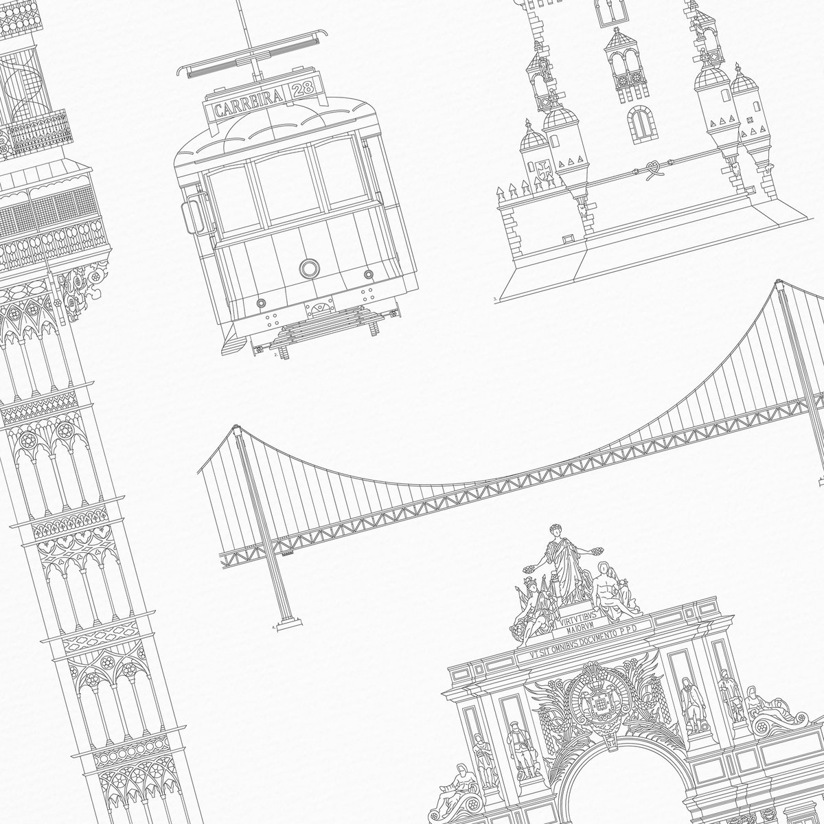 Poster van Iconics of Lisbon | WIJCK. 