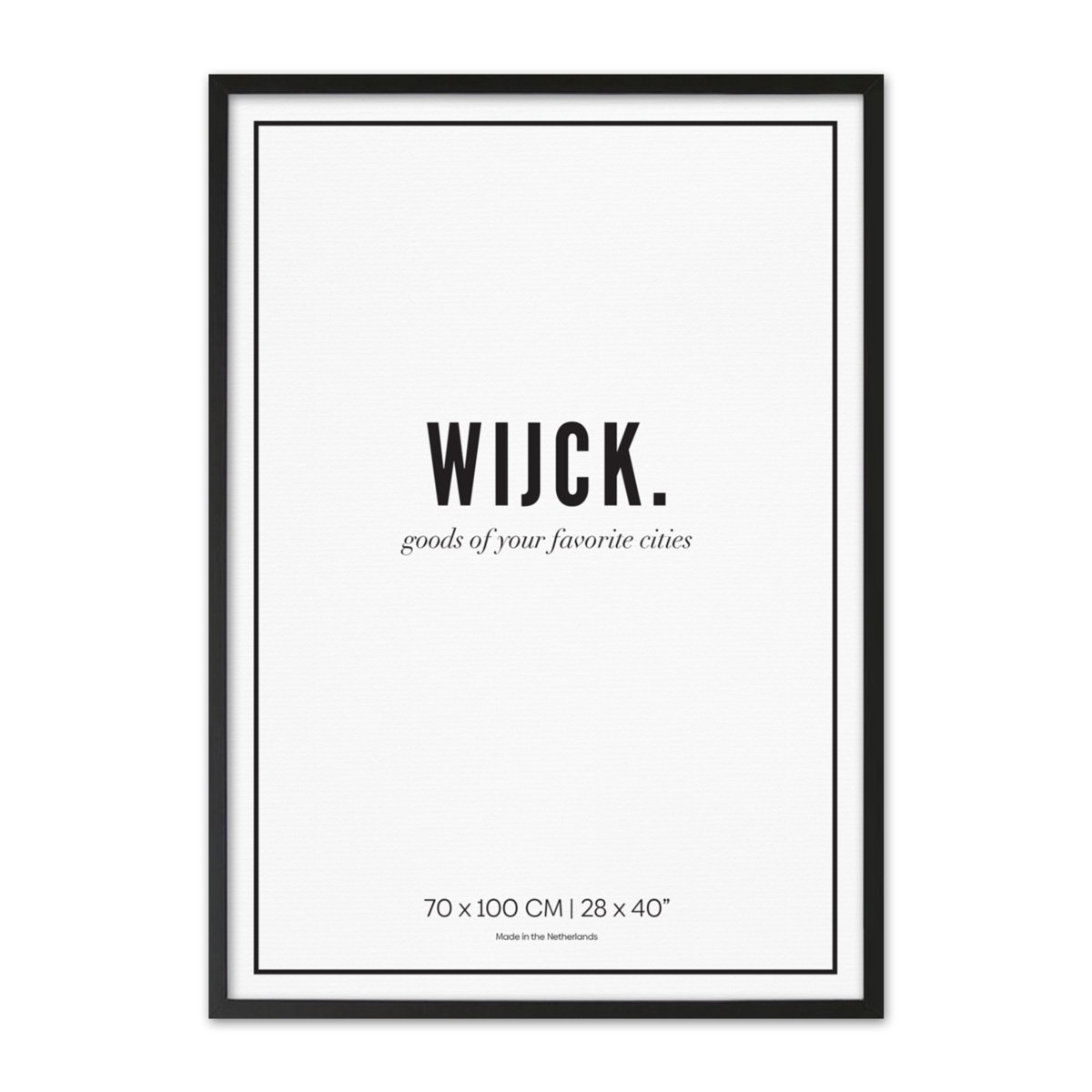 Zwarte Lijst - B1 70x100 cm | WIJCK.