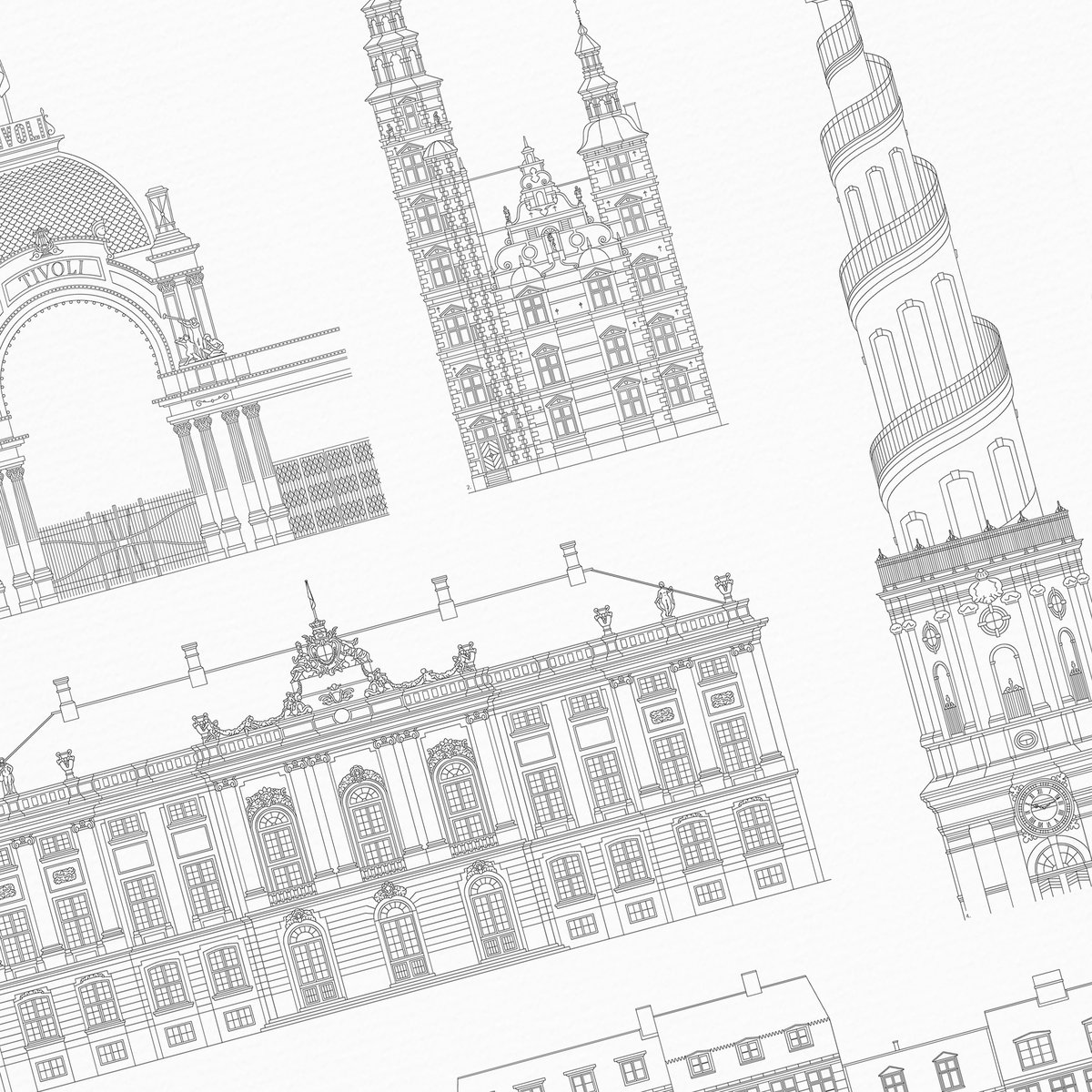 Poster von Iconics of Copenhagen | WIJCK.