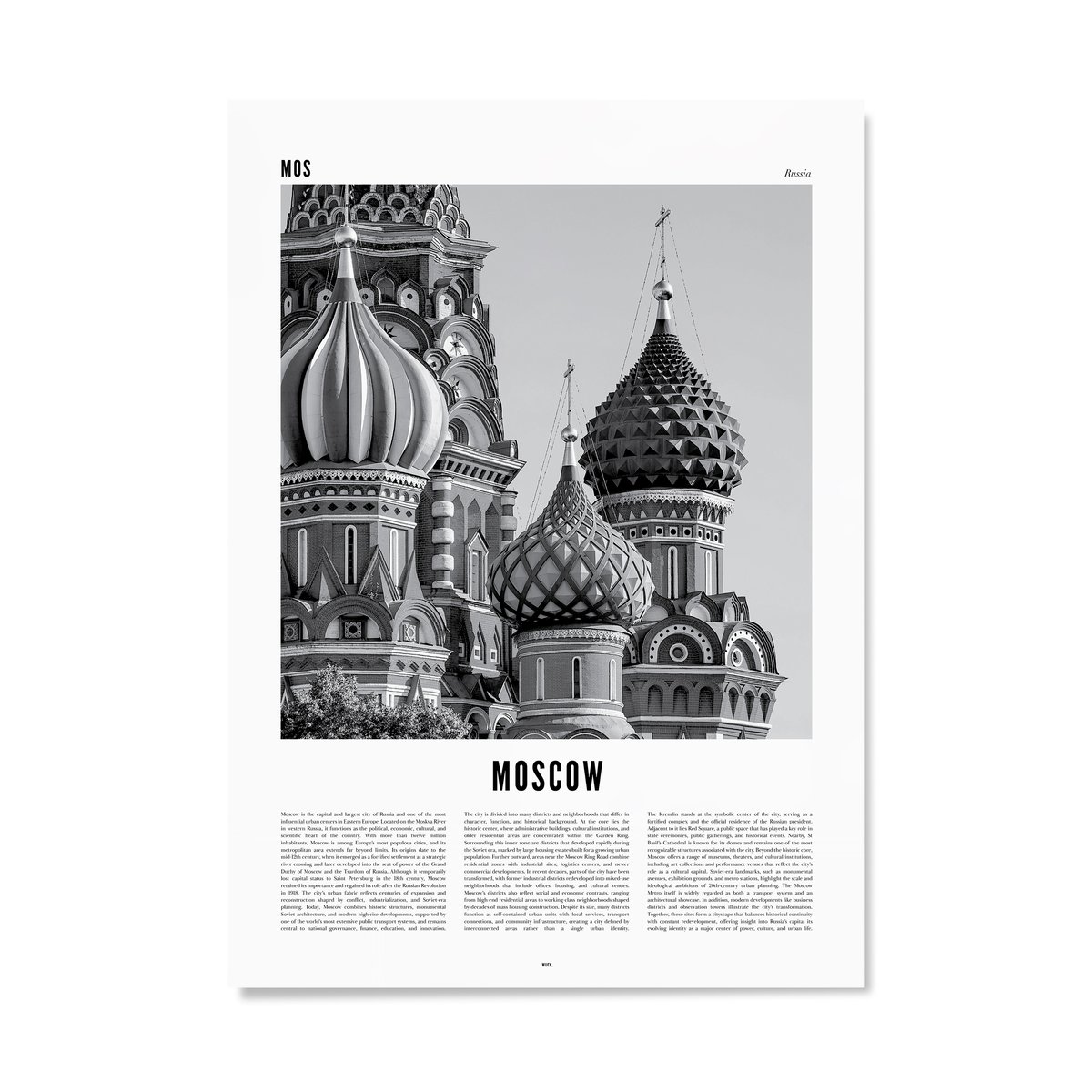 Poster of Moscow | WIJCK.