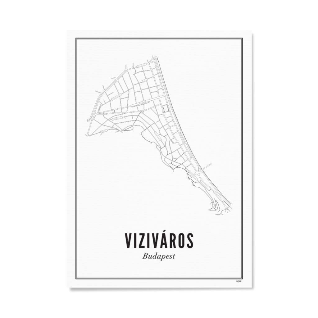 Poster of Budapest - Viziváros | WIJCK.