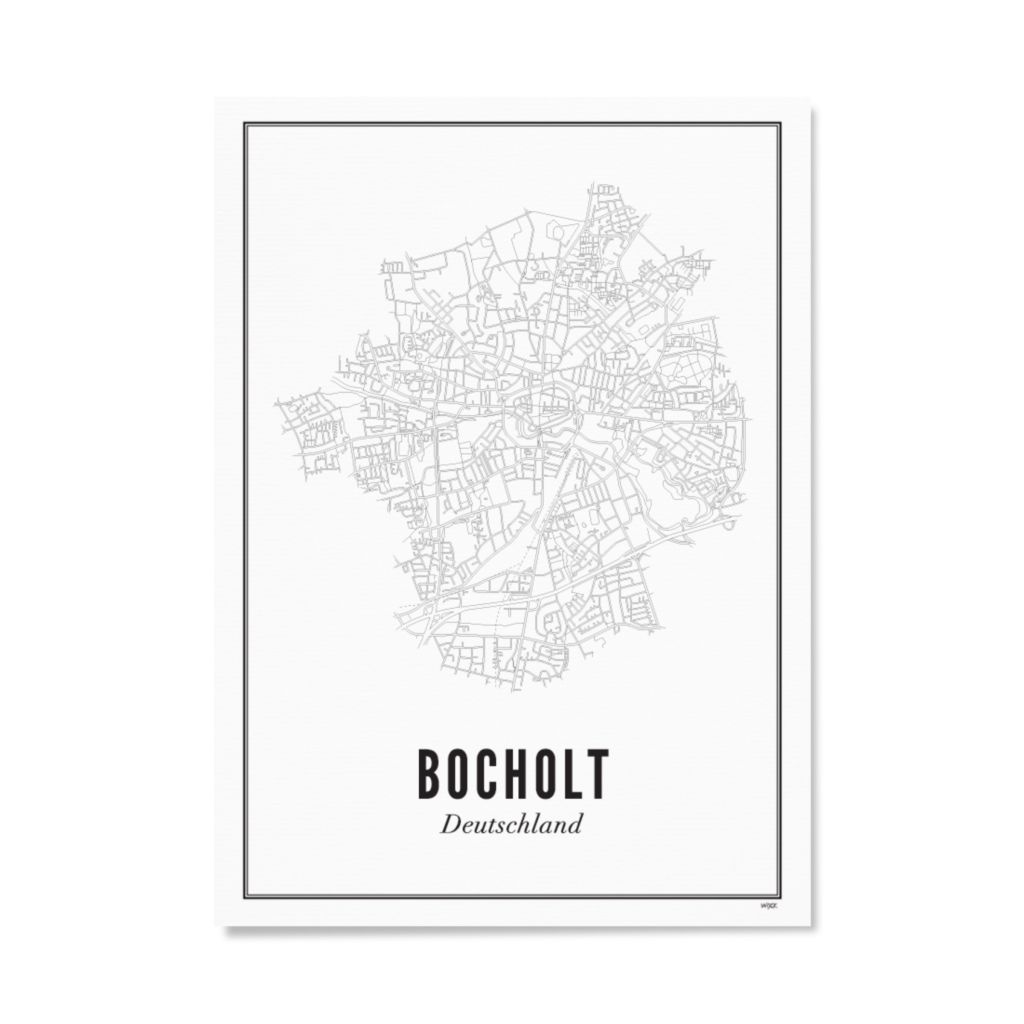 Poster van Bocholt - Stad | WIJCK. 