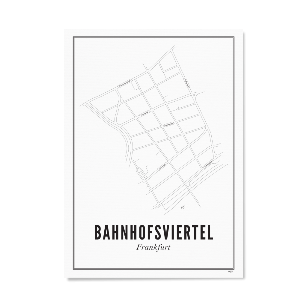 Affiches de Frankfurt - Bahnhofsviertel | WIJCK.