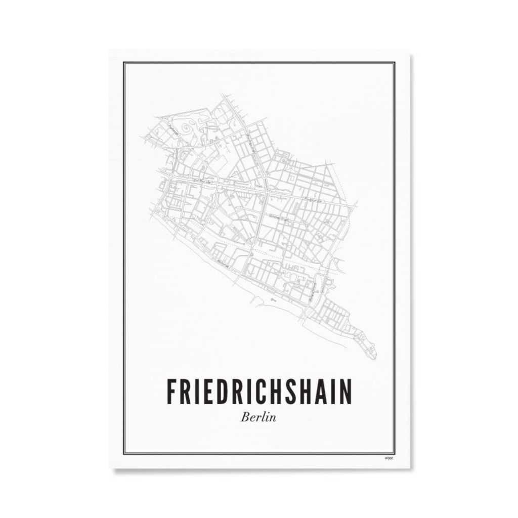 Poster van Berlijn - Friedrichshain | WIJCK. 