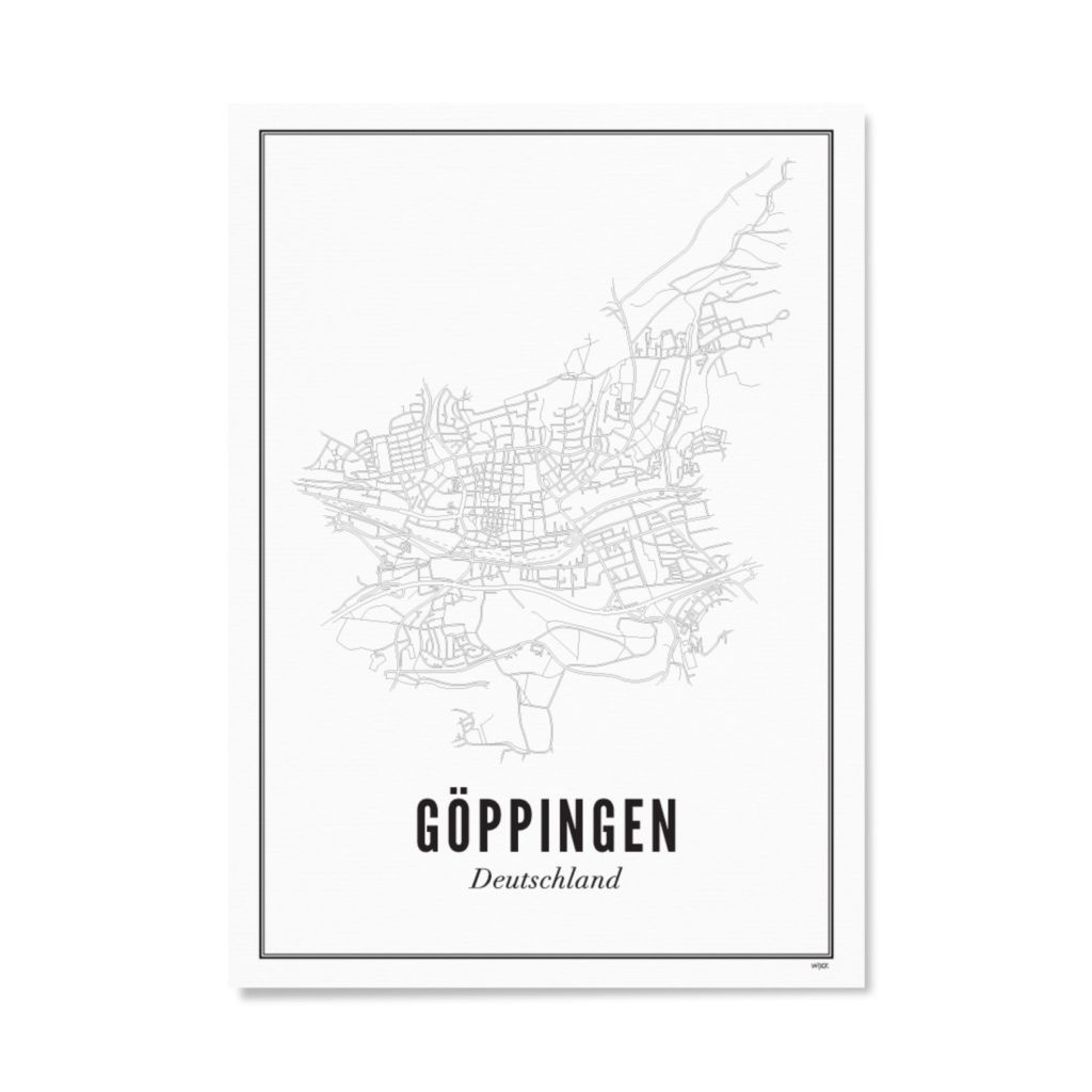 Poster van Göppingen - Stad | WIJCK. 