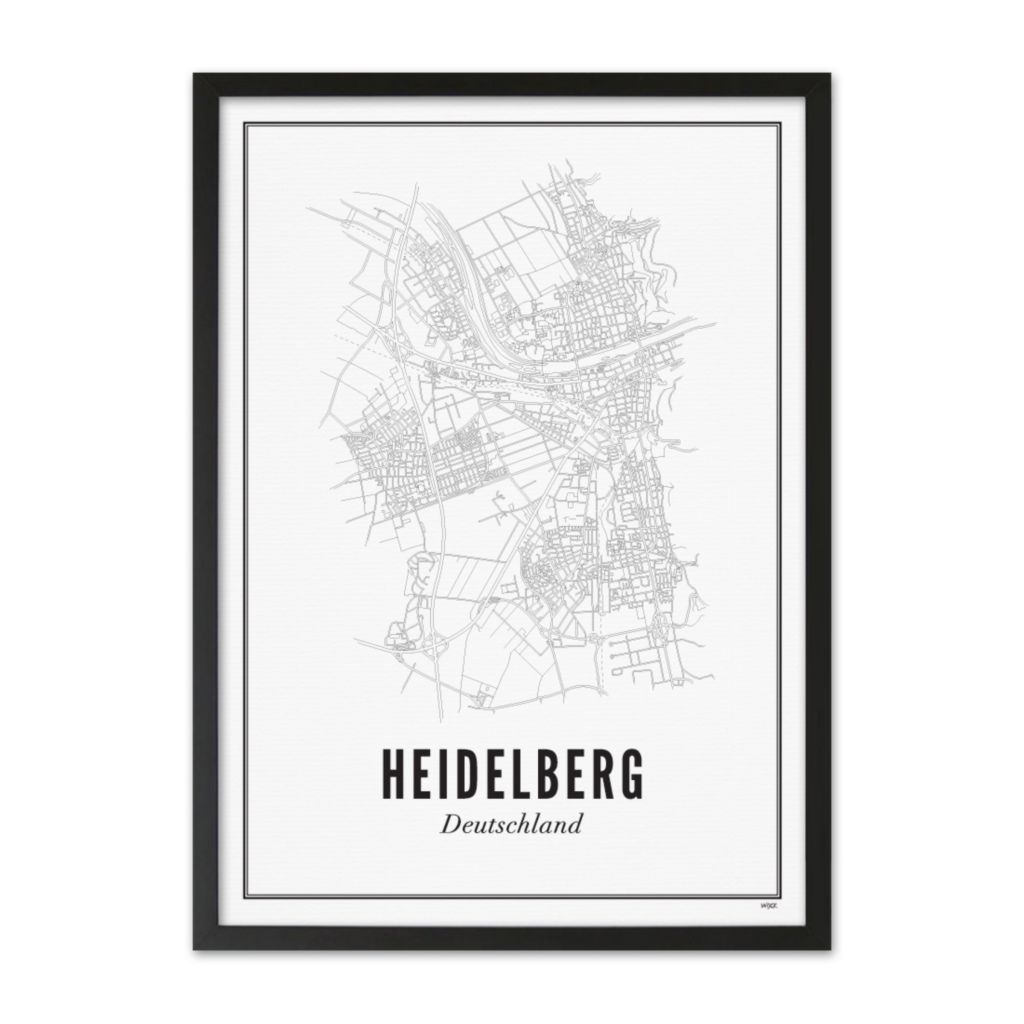 Poster van Heidelberg - Stad | WIJCK. 
