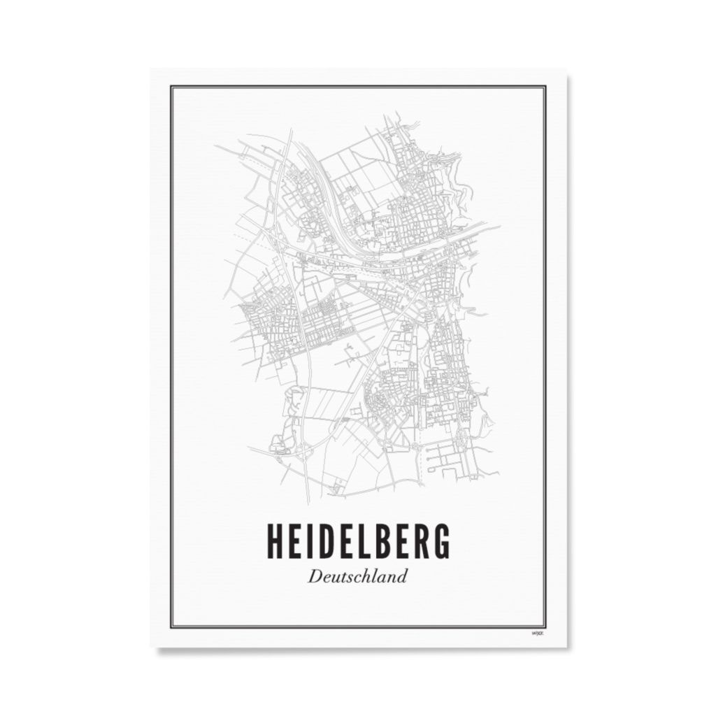 Poster van Heidelberg - Stad | WIJCK. 