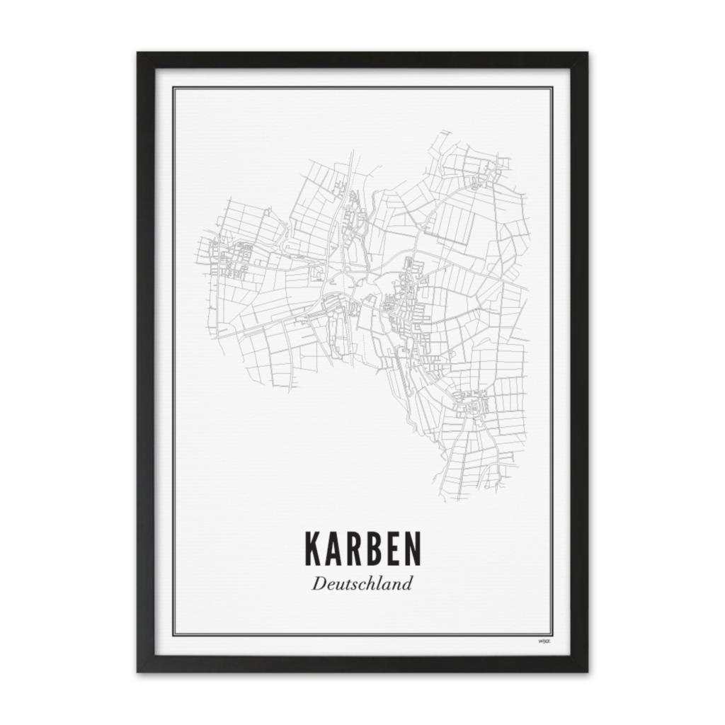 Poster van Karben - Stad | WIJCK. 