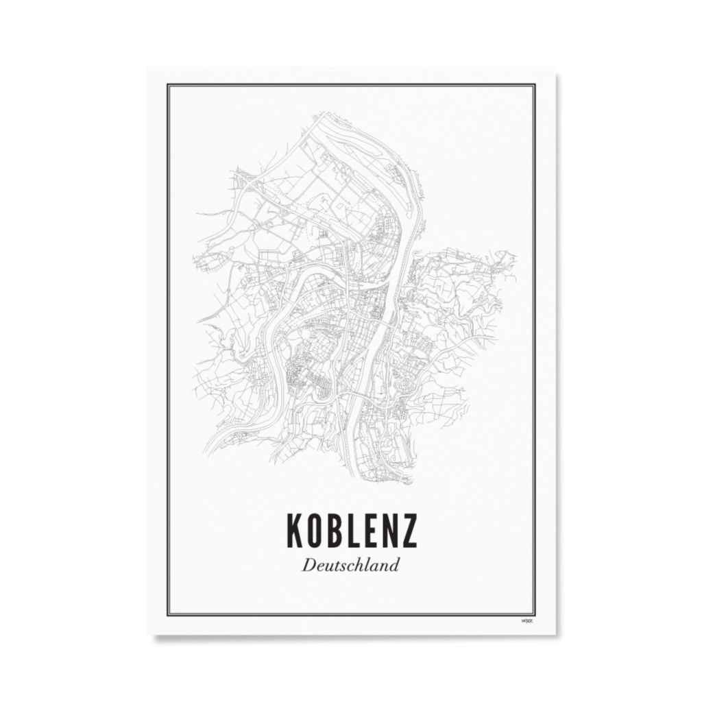 Poster von Koblenz - Stadt | WIJCK.