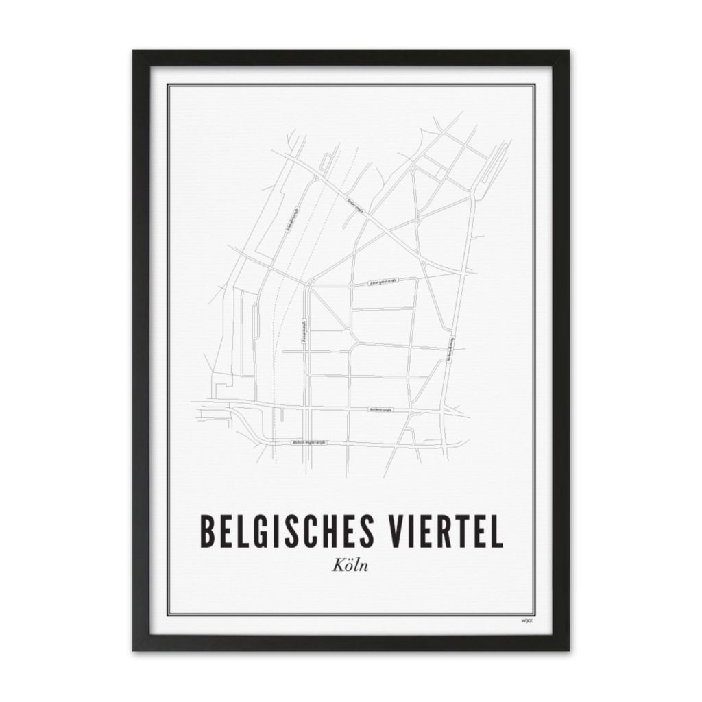 Affiches de Cologne - Belgisches Viertel | WIJCK.
