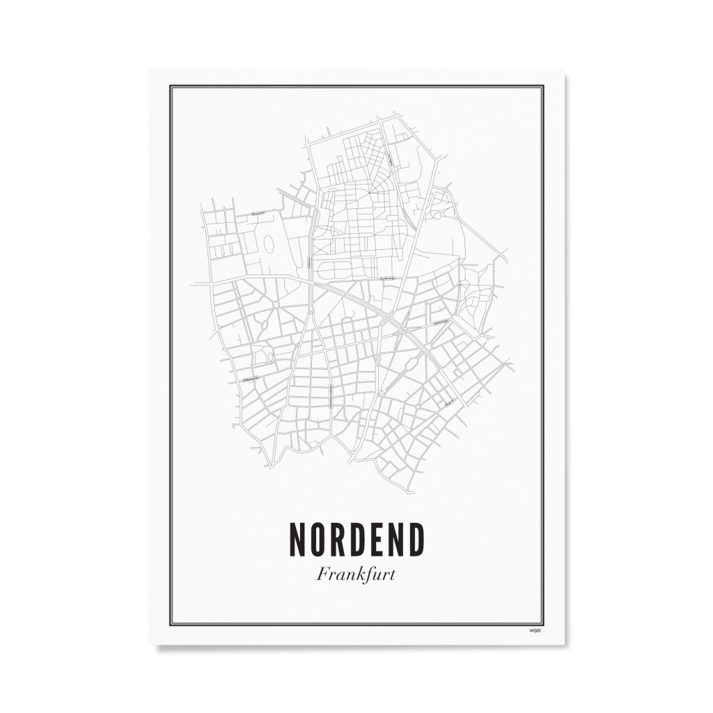 Poster of Frankfurt - Nordend | WIJCK.