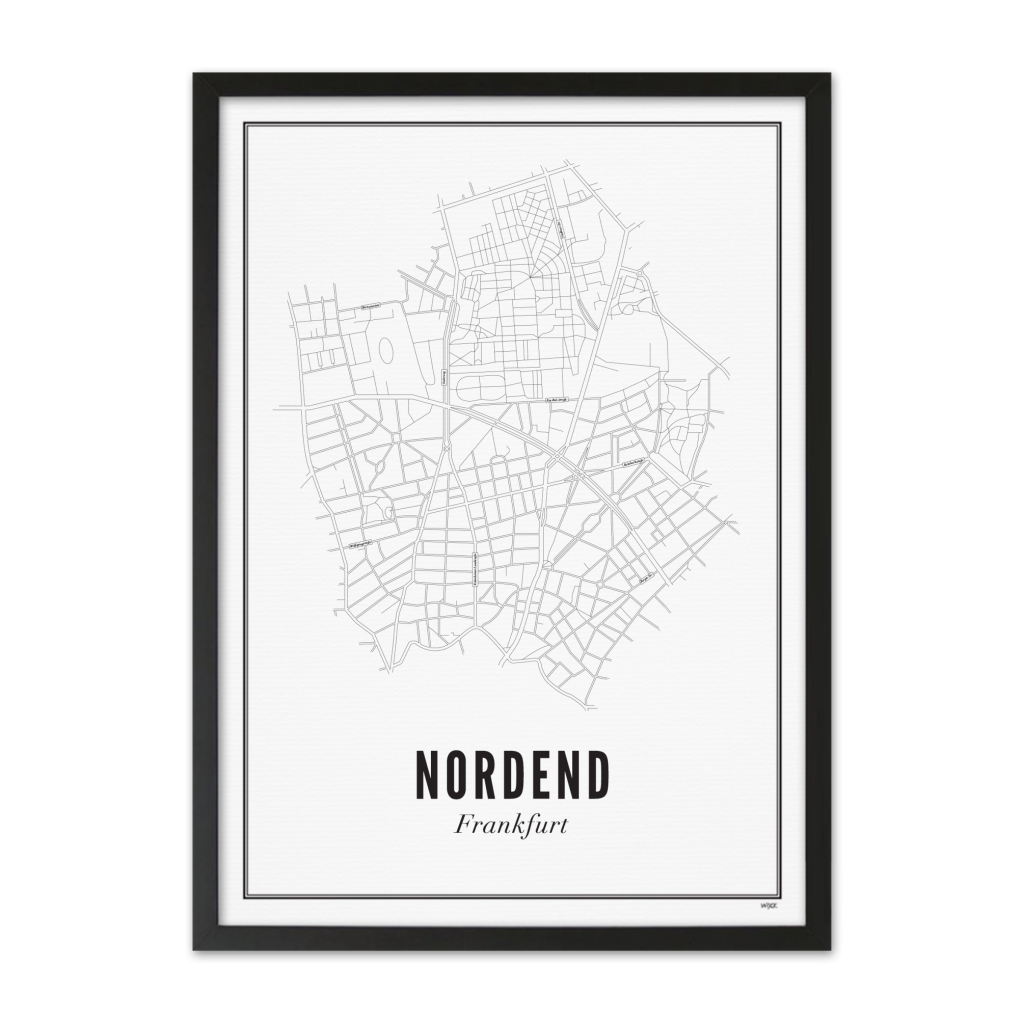 Poster of Frankfurt - Nordend | WIJCK.