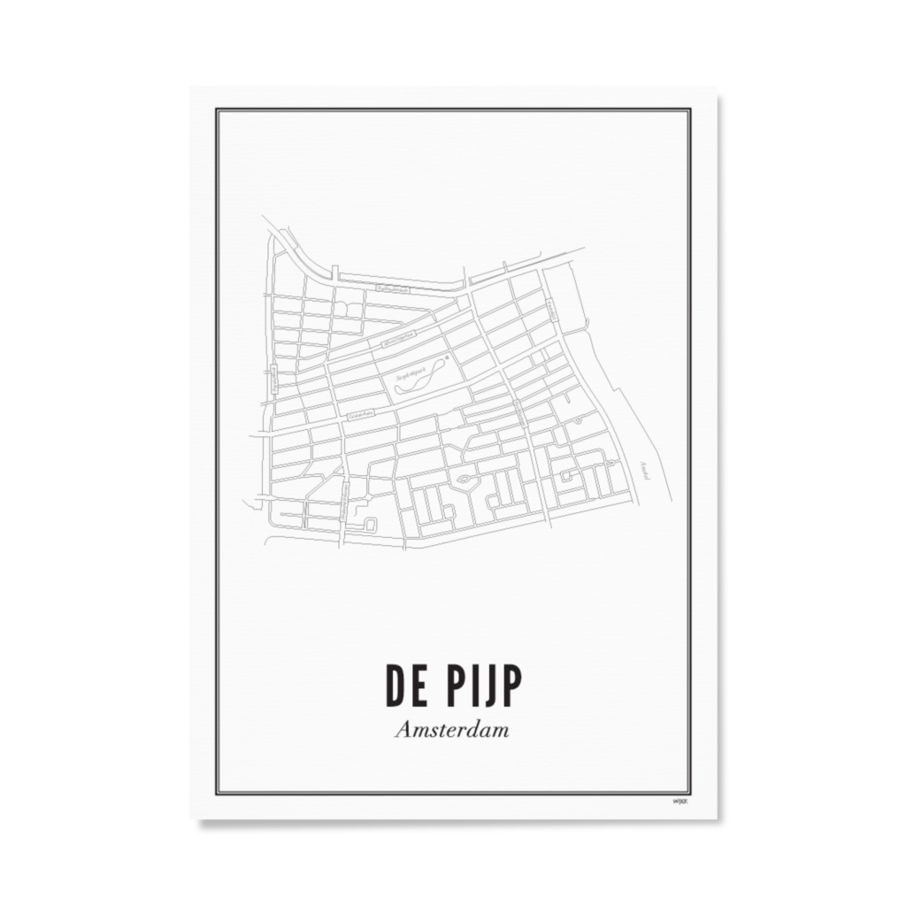 Poster of Amsterdam - De Pijp | WIJCK.