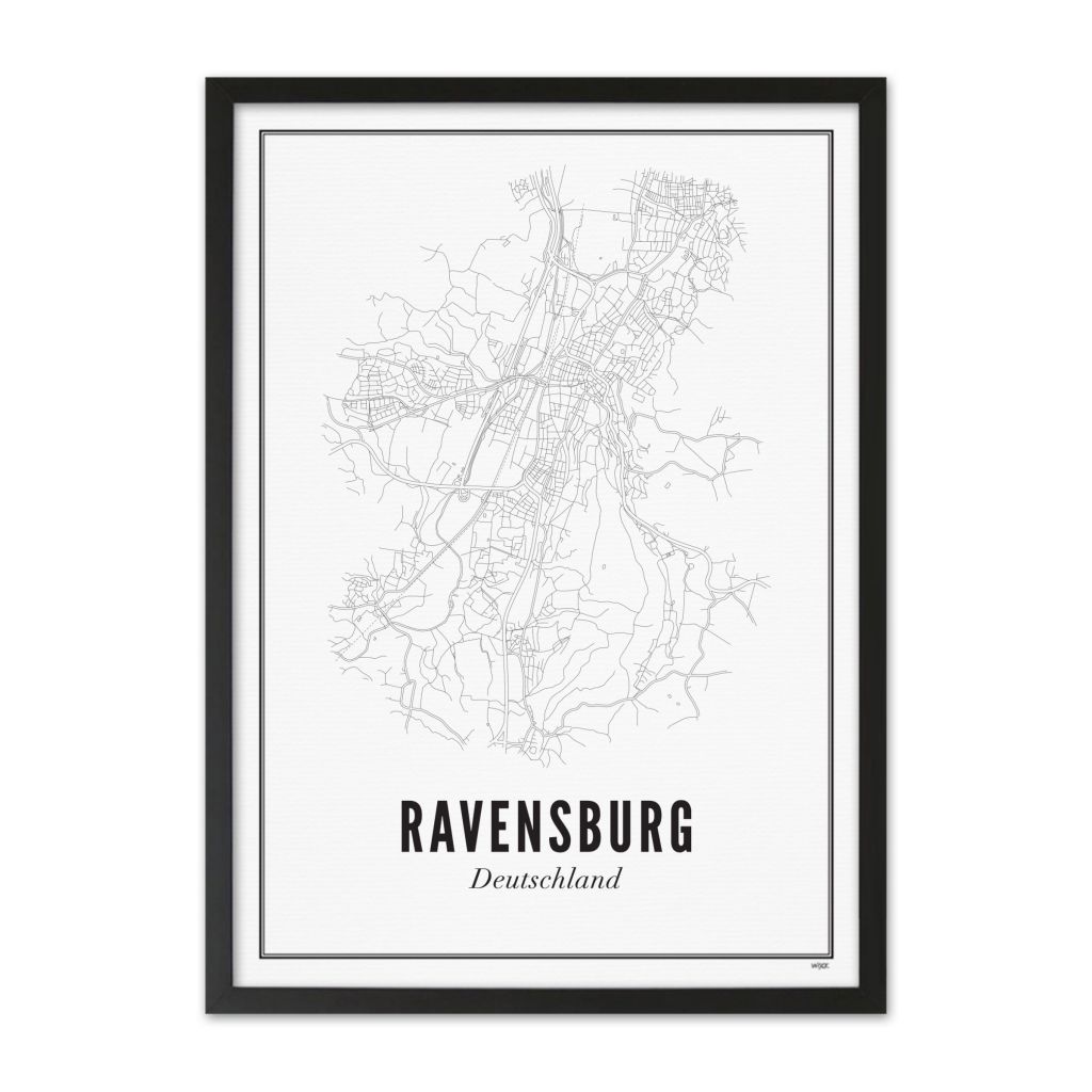 Poster van Ravensburg - Stad | WIJCK. 