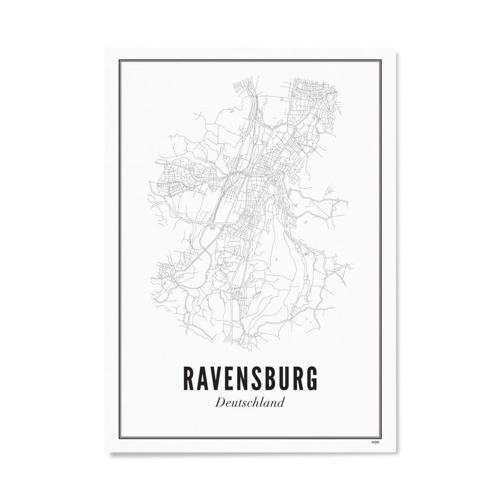 Poster van Ravensburg - Stad | WIJCK. 