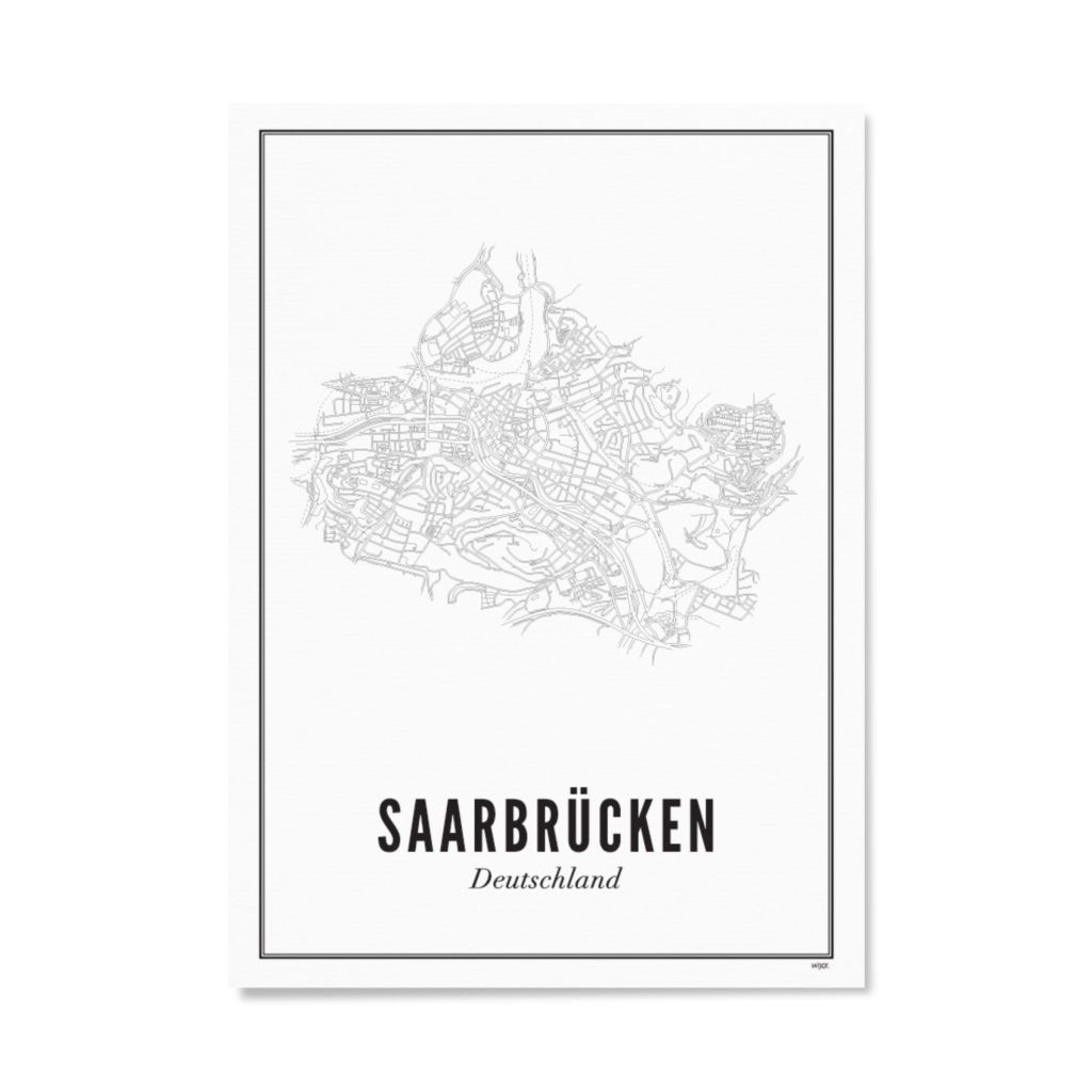 Poster van Saarbrücken - Stad | WIJCK. 