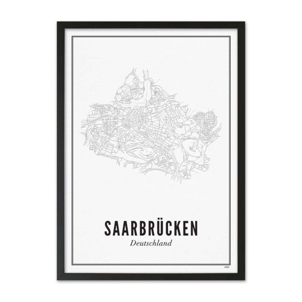 Poster van Saarbrücken - Stad | WIJCK. 