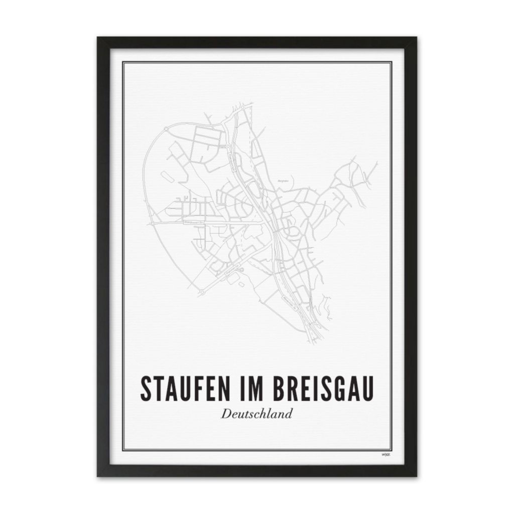 Poster van Staufen im Breisgau - Stad | WIJCK. 