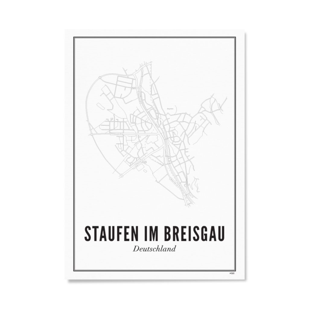 Poster van Staufen im Breisgau - Stad | WIJCK. 