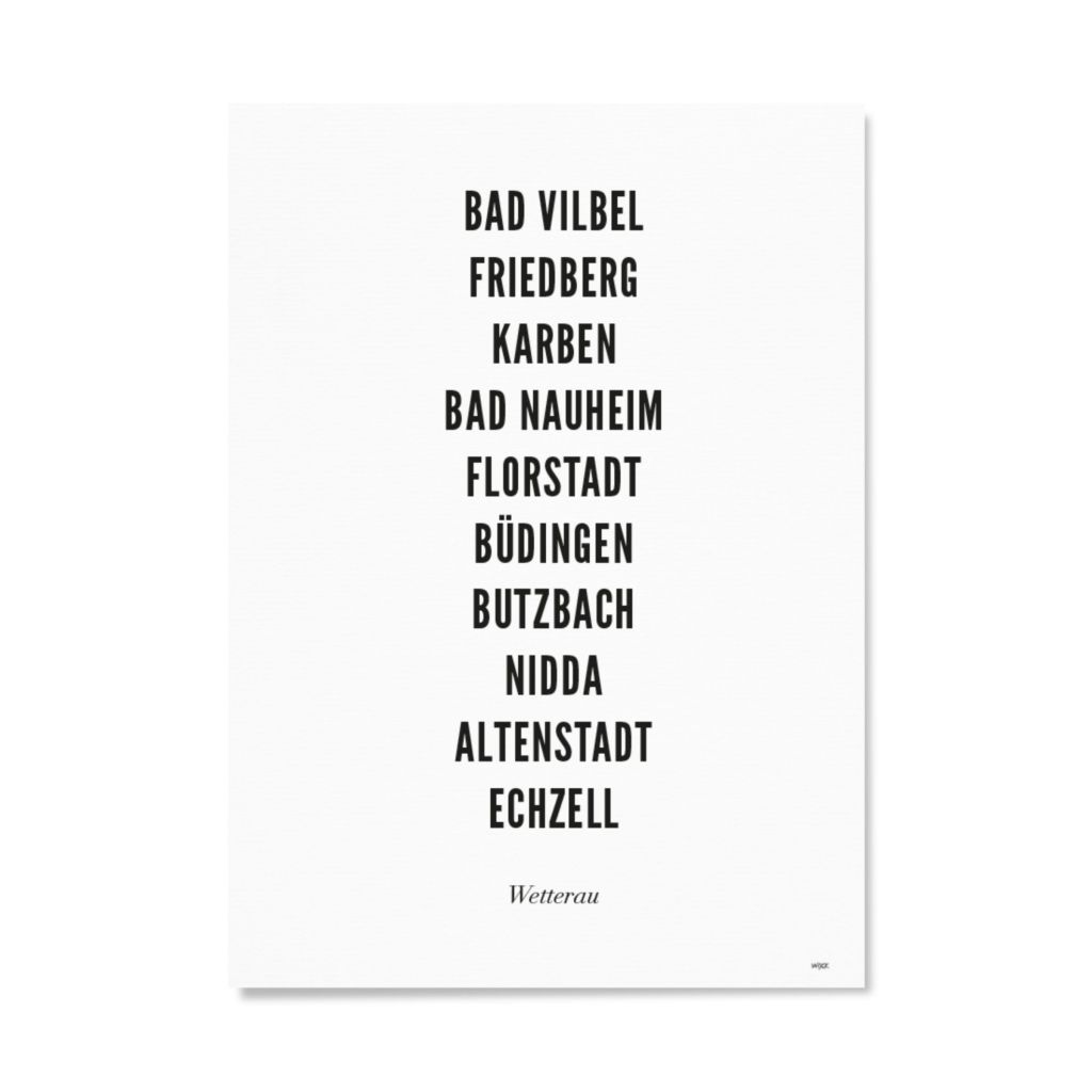Affiches de Wetterau - Ville | WIJCK.