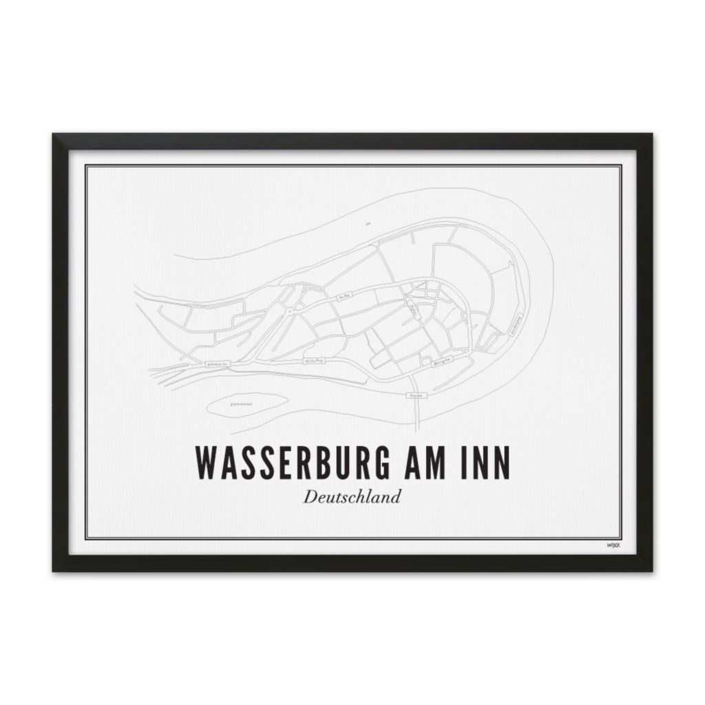 Poster van Wasserburg am Inn - Stad | WIJCK. 