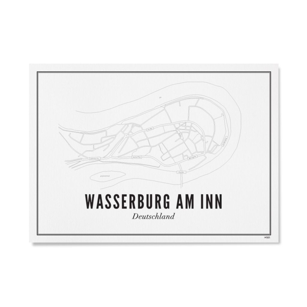 Poster van Wasserburg am Inn - Stad | WIJCK. 