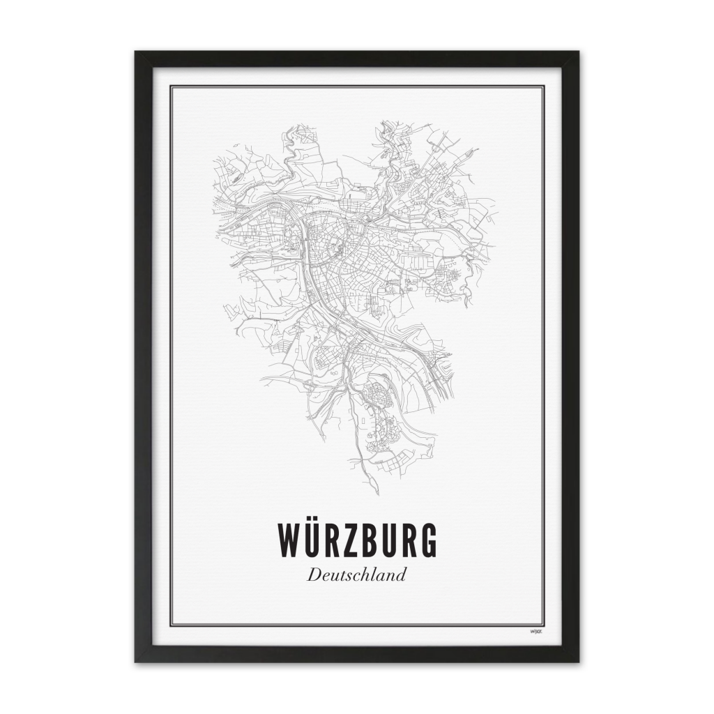 Poster van Wurzburg - Stad | WIJCK. 