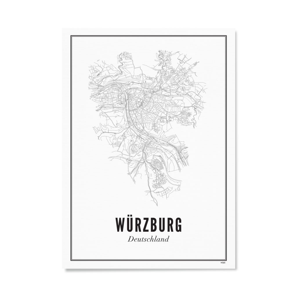 Poster van Wurzburg - Stad | WIJCK. 