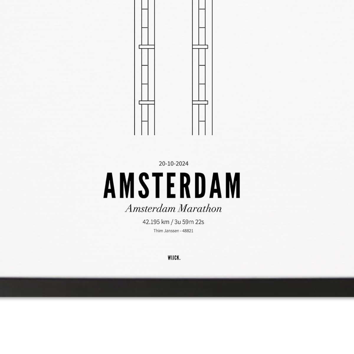Affiches de Amsterdam - Marathon Tower | WIJCK.