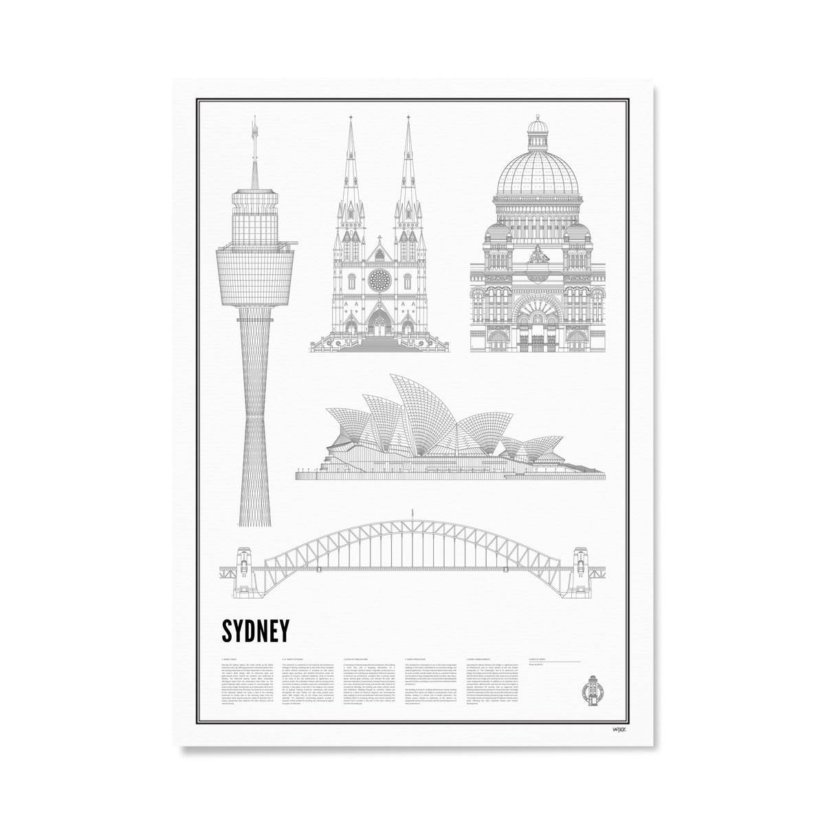 Poster von Iconics of Sydney | WIJCK.