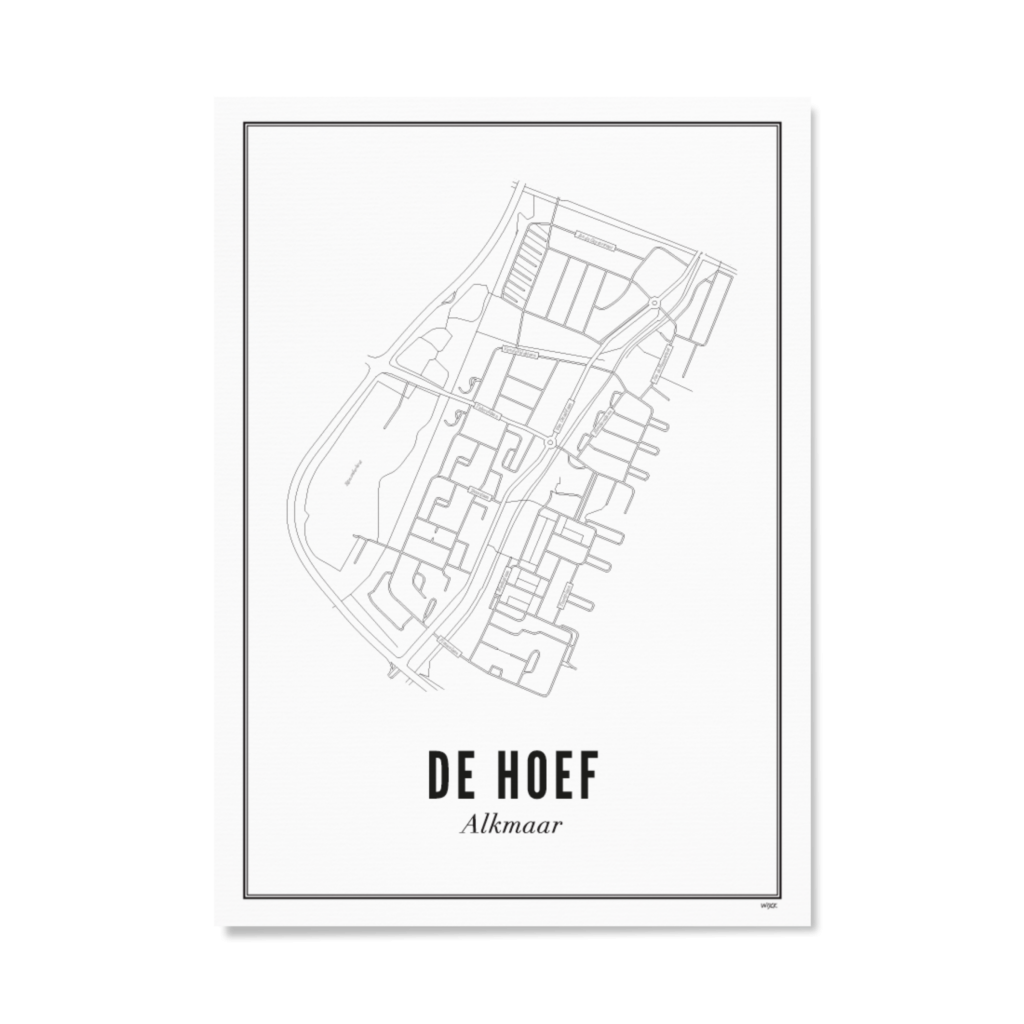 Poster of Alkmaar - De Hoef | WIJCK.