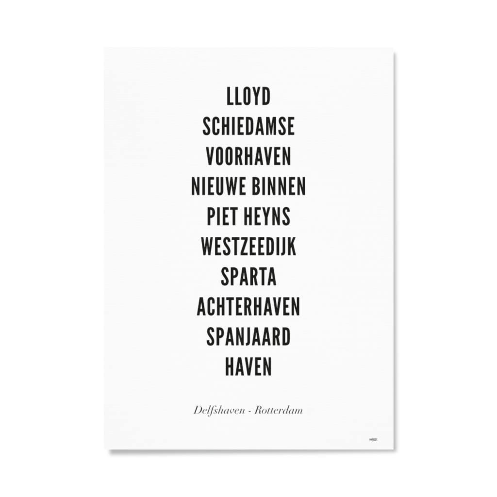 Affiches de Rotterdam - Delfshaven | WIJCK.
