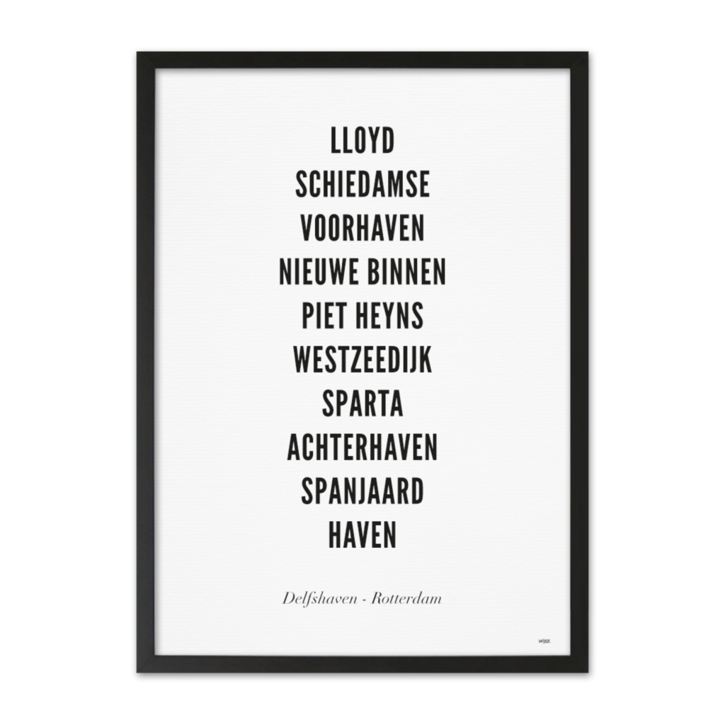 Affiches de Rotterdam - Delfshaven | WIJCK.