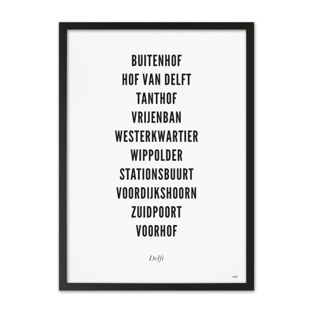 Poster von Delft - Stadt | WIJCK.
