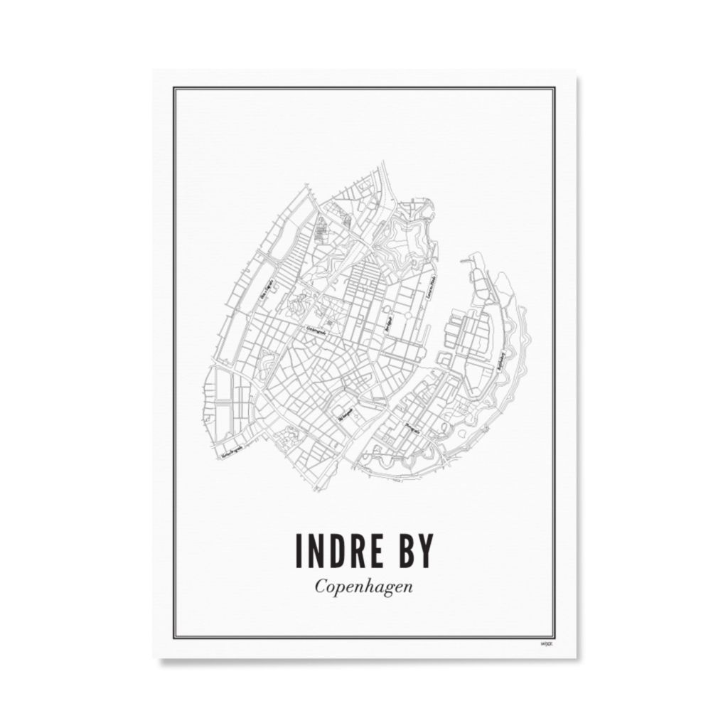 Poster van Kopenhagen - Indre By | WIJCK. 
