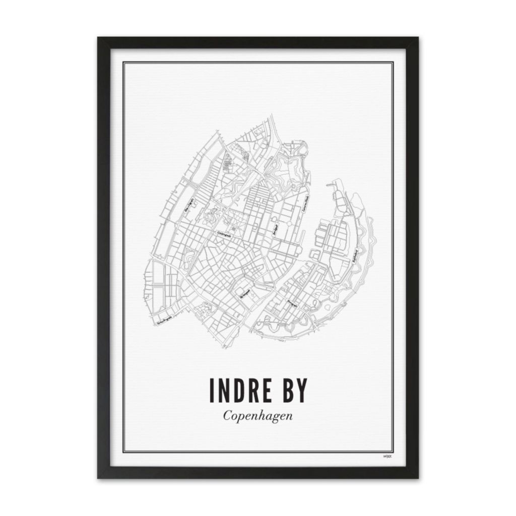 Poster van Kopenhagen - Indre By | WIJCK. 
