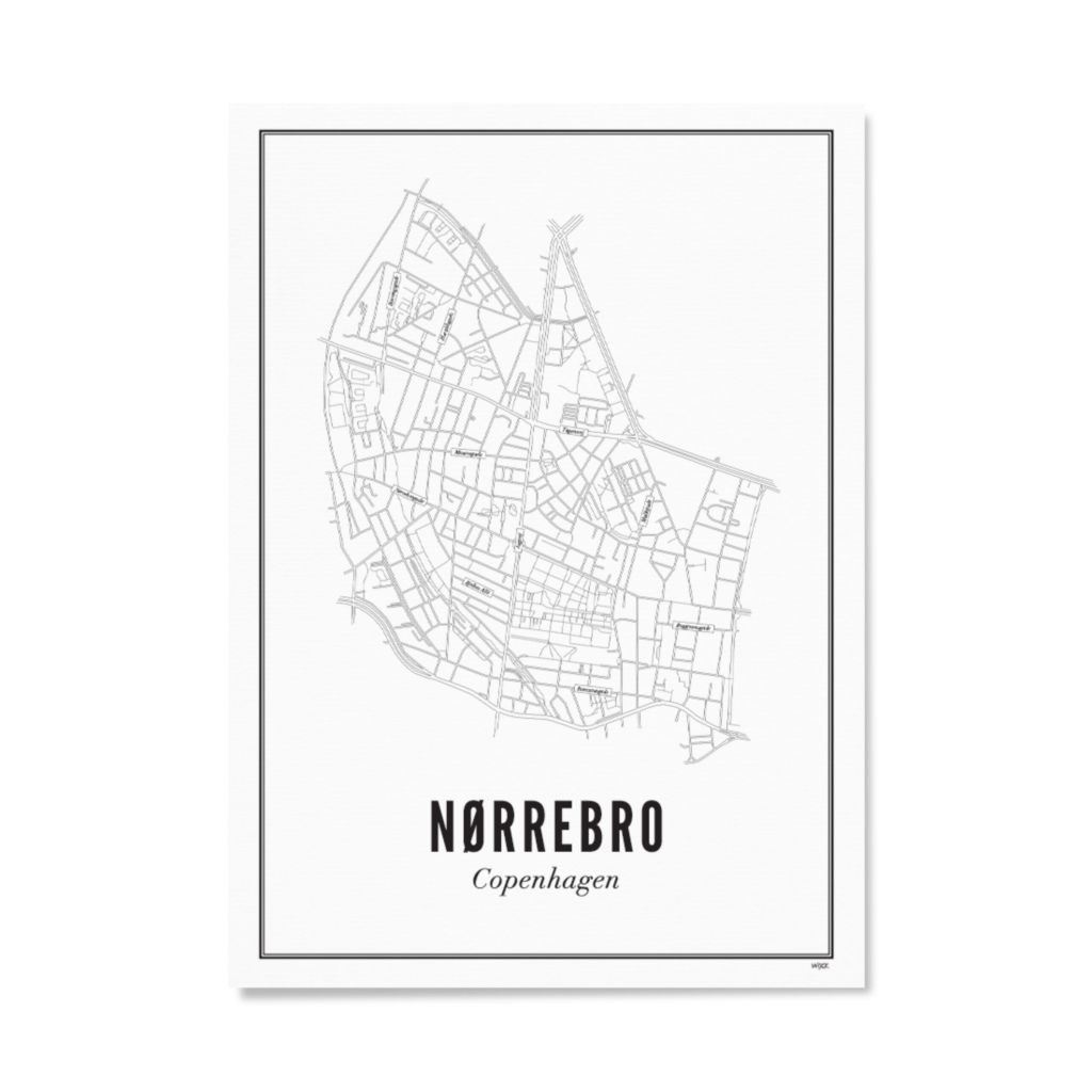 Poster van Kopenhagen - Nørrebro | WIJCK. 