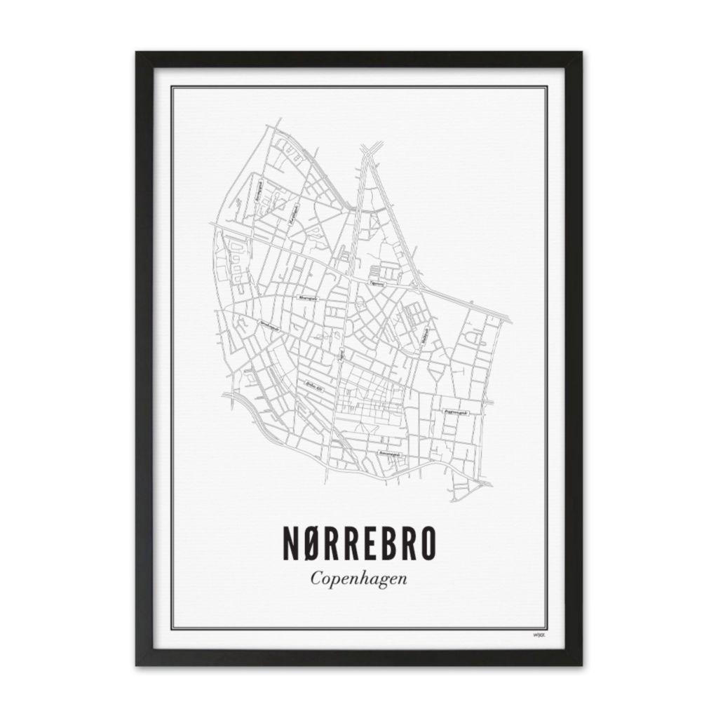 Poster van Kopenhagen - Nørrebro | WIJCK. 