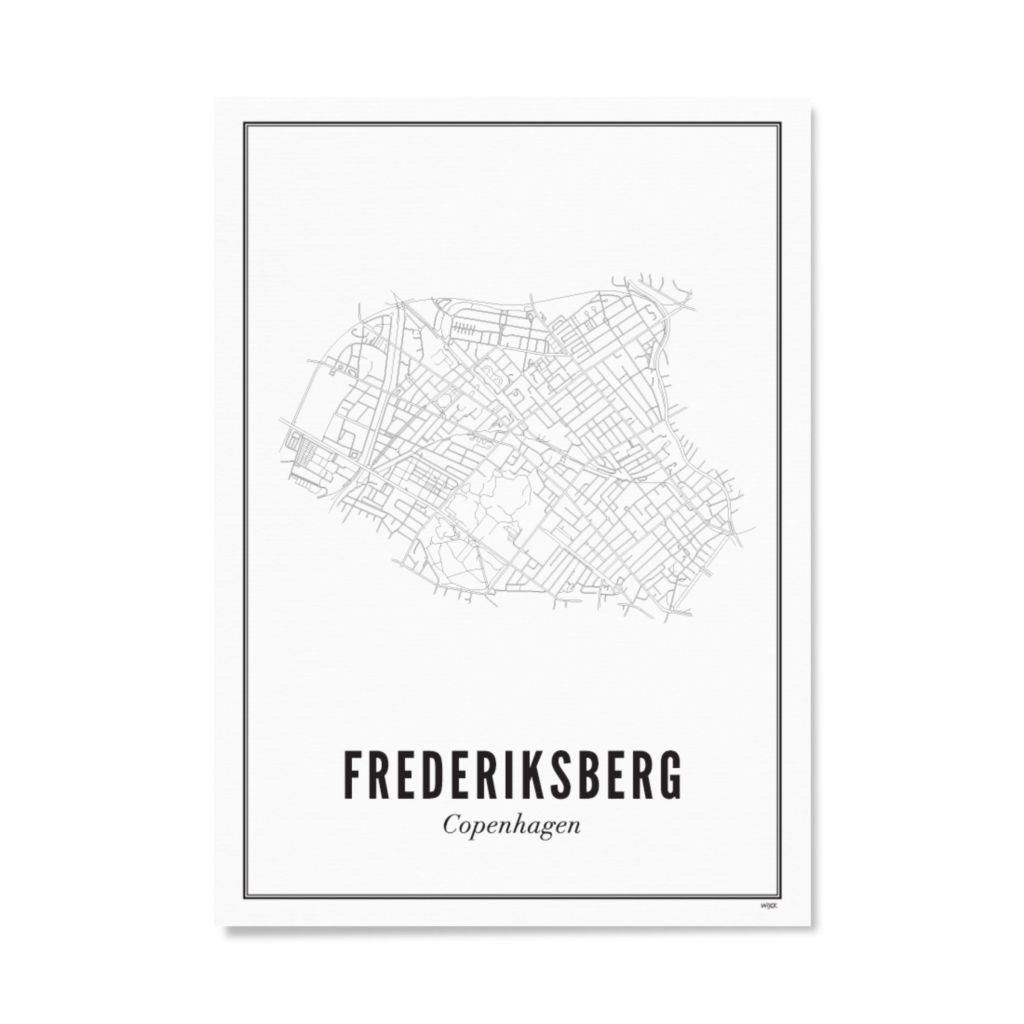 Poster van Kopenhagen - Frederiksberg | WIJCK. 