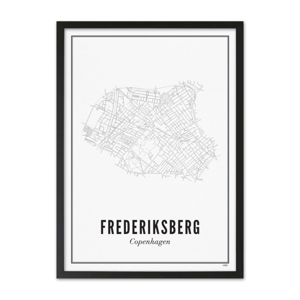 Poster van Kopenhagen - Frederiksberg | WIJCK. 