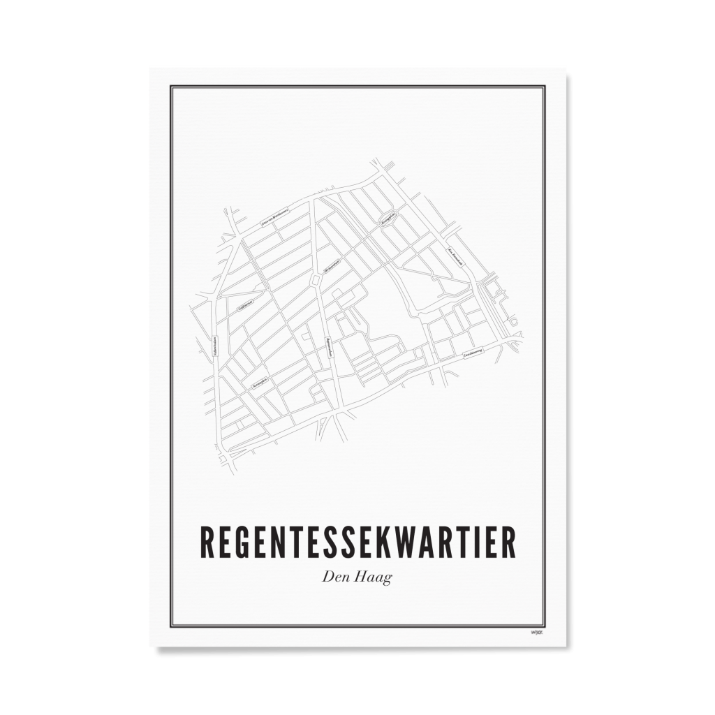 Poster von Den Haag - Regentessekwartier | WIJCK.