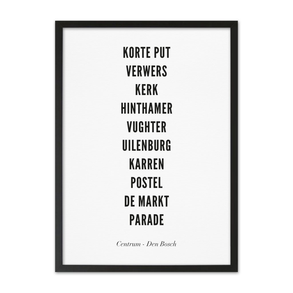 Affiches de Den Bosch - Centre | WIJCK.