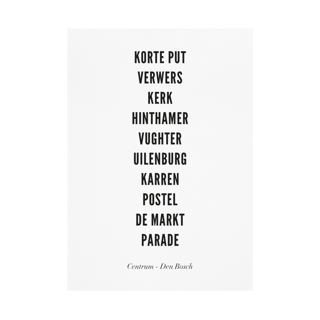 Affiches de Den Bosch - Centre | WIJCK.