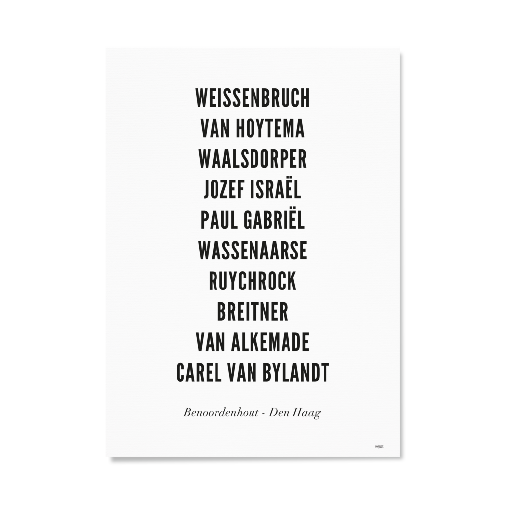 Poster von Den Haag - Benoordenhout | WIJCK.
