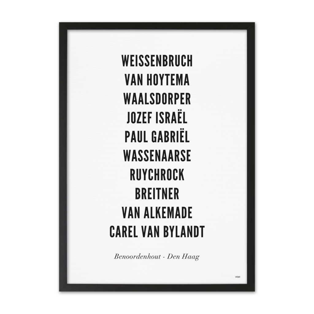 Poster von Den Haag - Benoordenhout | WIJCK.